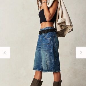 We the Free barrel leg jean shorts